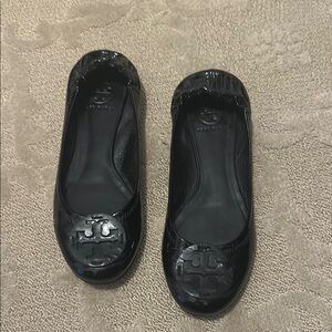 Tory Burch Patent leather Black Ballet Flats